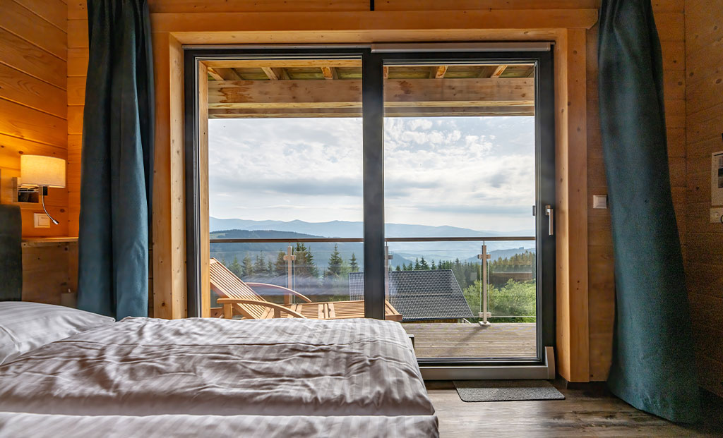 Traumhafter Ausblick aus dem Schlafzimmer